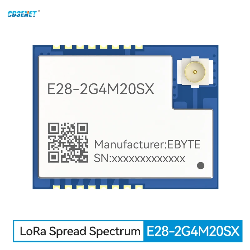 

2.4G SX1281 Lora Wireless SPI RF Module BLE CDSENET E28-2G4M20SX 20dbm High Speed Low Power PA+LNA FLRC IPEX Antenna