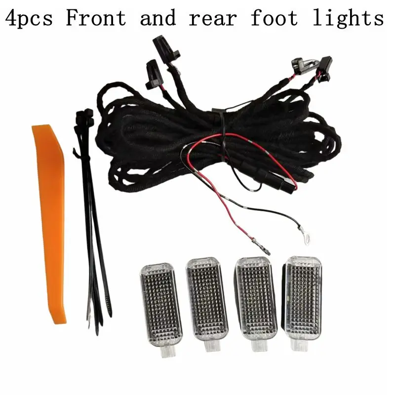 LED Footwell Light Foot Step Lamps Cable Wire harness For VW PASSAT B6 B7 B8 Golf 6 MK6 7 MK7 JETTA 5 6 Tiguan Touran 5GG947409