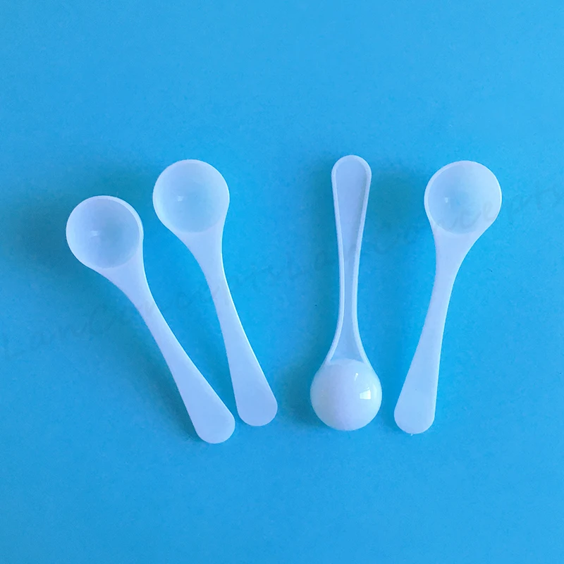 2gram / 4ML Plastic Scoop 2g PP Measuring Spoon for medical milk powder Liquid -white 200pcs/lot Free shipping