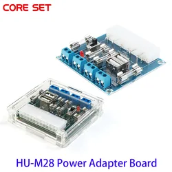 HU-M28W Desktop PC Power Computer ATX Transfer Board Power Adapter Supply Test Module Power Supply Circuit Outlet Module
