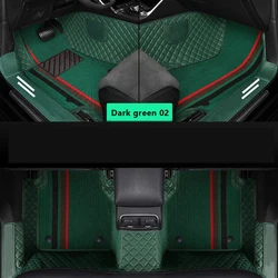 Custom Fit Car Floor Mats Interior Accessories Artificial Leather For Most Car Model Carpet 5 Seats For 95% Vehicles-Full Set