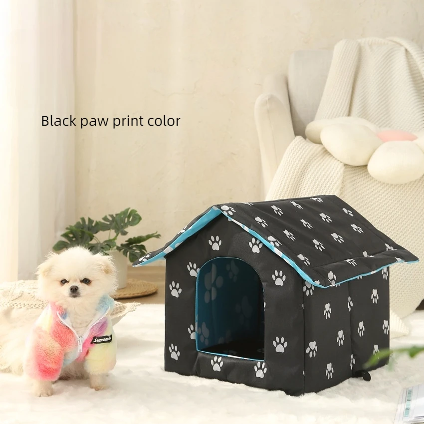 

Outdoor waterproof cat house, dog house, cat house, pet house, removable and washable cat villa, winter warm cat and dog house