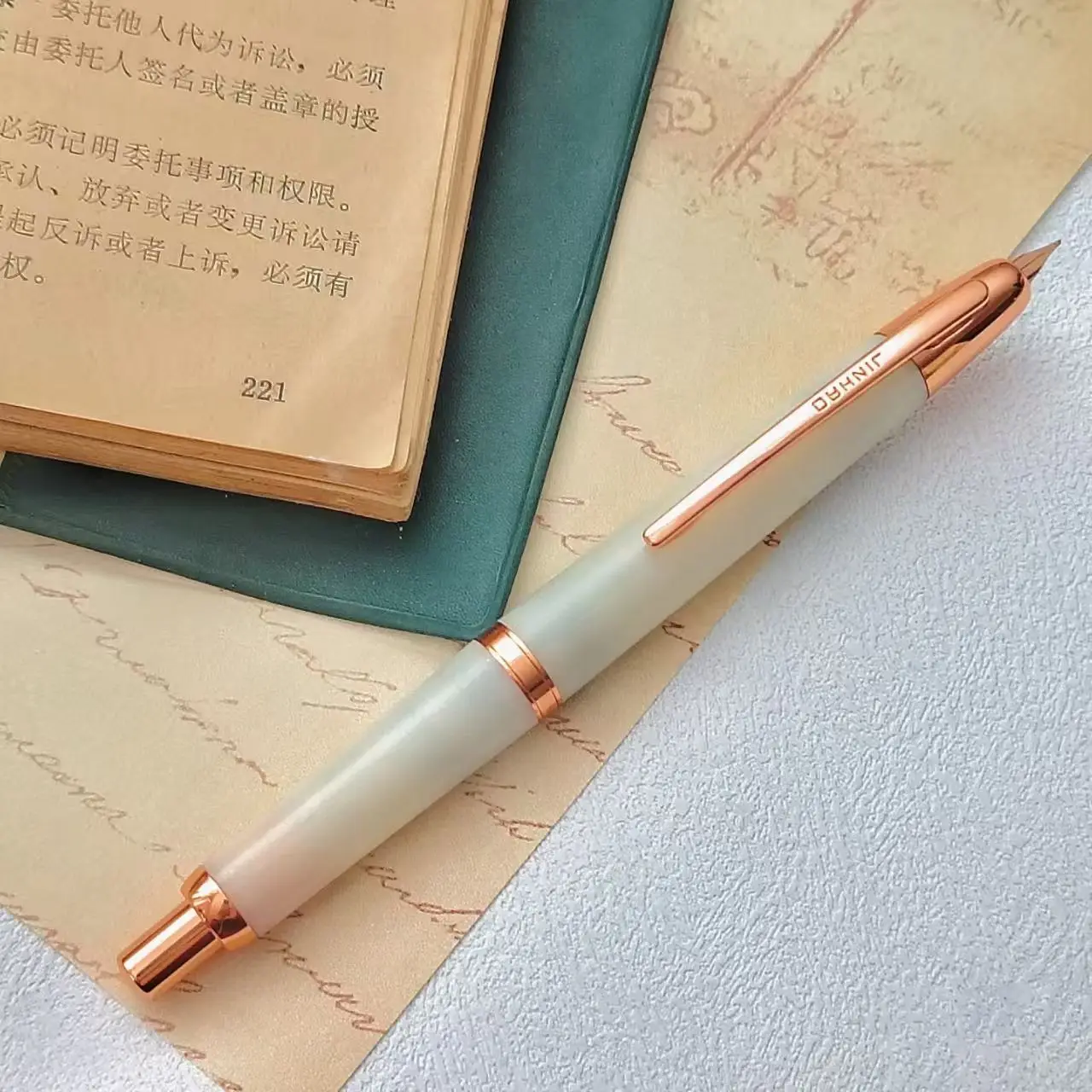 

Jinhao 20 Retractable Tip Fountain Pen New Color Snow Scene High Aesthetic Calligraphy Pen Bright Moon Series