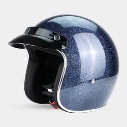 Nowe Retro kaski motocyklowe otwarte 3/4 twarzy kask motocyklowy 9 kolorów chopper motocykl retro kaski vespa