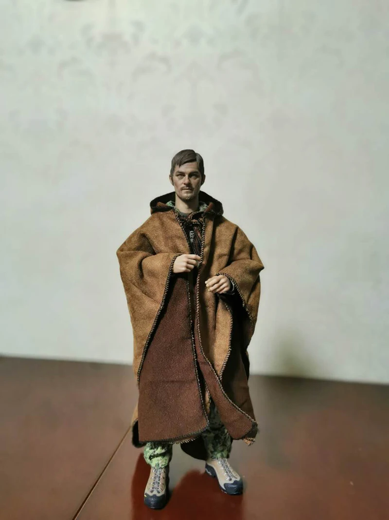 12 بوصة النساء/الرجال الجندي عباءة القرون الوسطى خمر القوطية مقنعين عباءة معطف هالوين كيب رداء زي ل 12 "عمل الشكل دودي #6