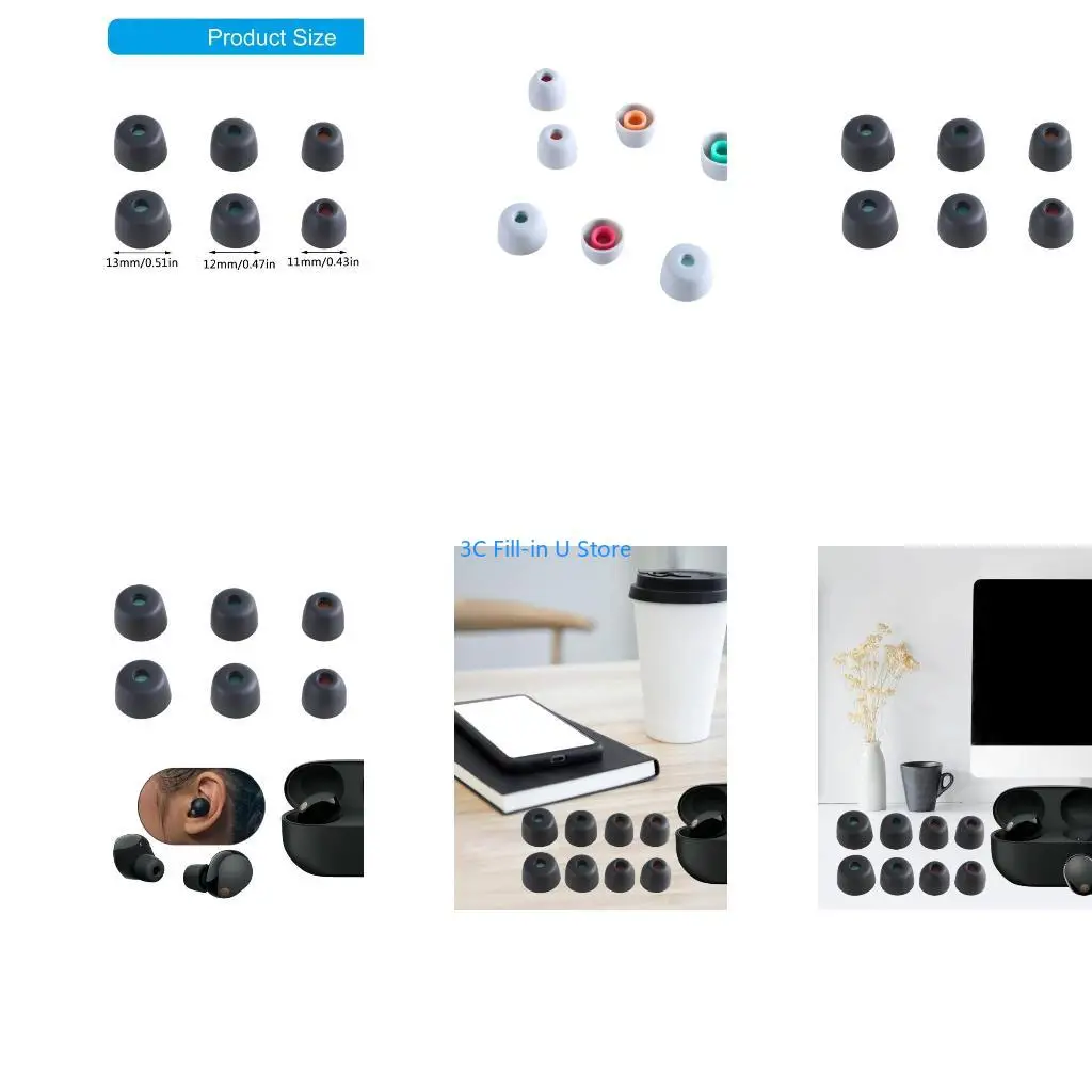 G8TA Silicone Ear Tip Wireless Earbuds Case for WF-1000XM5 Neck-mounted Earphones Eartip Anti-Slip Avoid Falling Offs