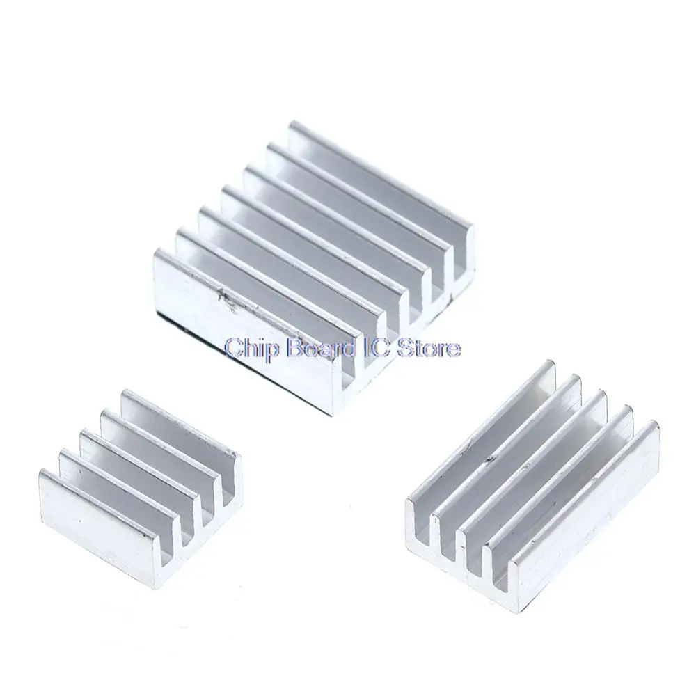 Untuk Raspberry Pi 4 penyerap panas 3 buah Raspberry Pi 4B aluminium Heatsink Radiator Kit pendingin pendingin untuk Raspberry Pi 4 Model B