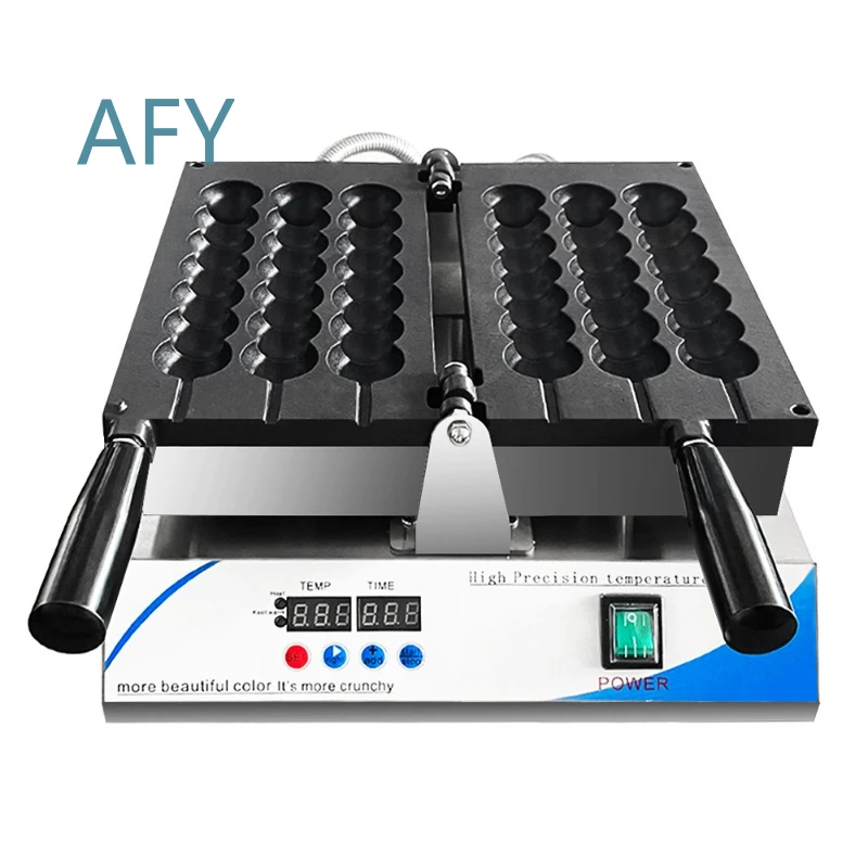 Electric Egg Waffle Skewer Maker for 220V 110V Booth Food Cart Baking Machine Commercial Grade Portable Snack Cooker for