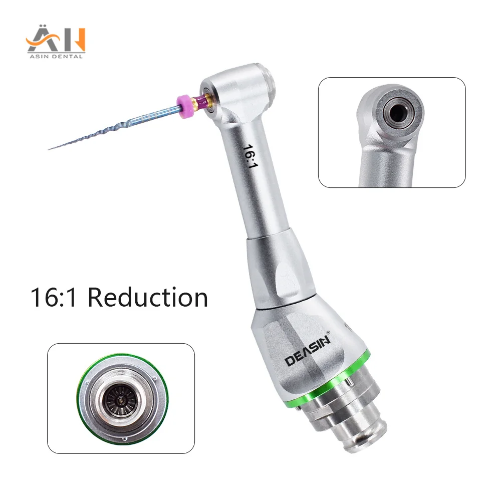 

Dental 16:1 Reduction Contra Angle Handpiece Head Push Button for Electric Endo Motor Dentistry Endodontic Treatment Tool