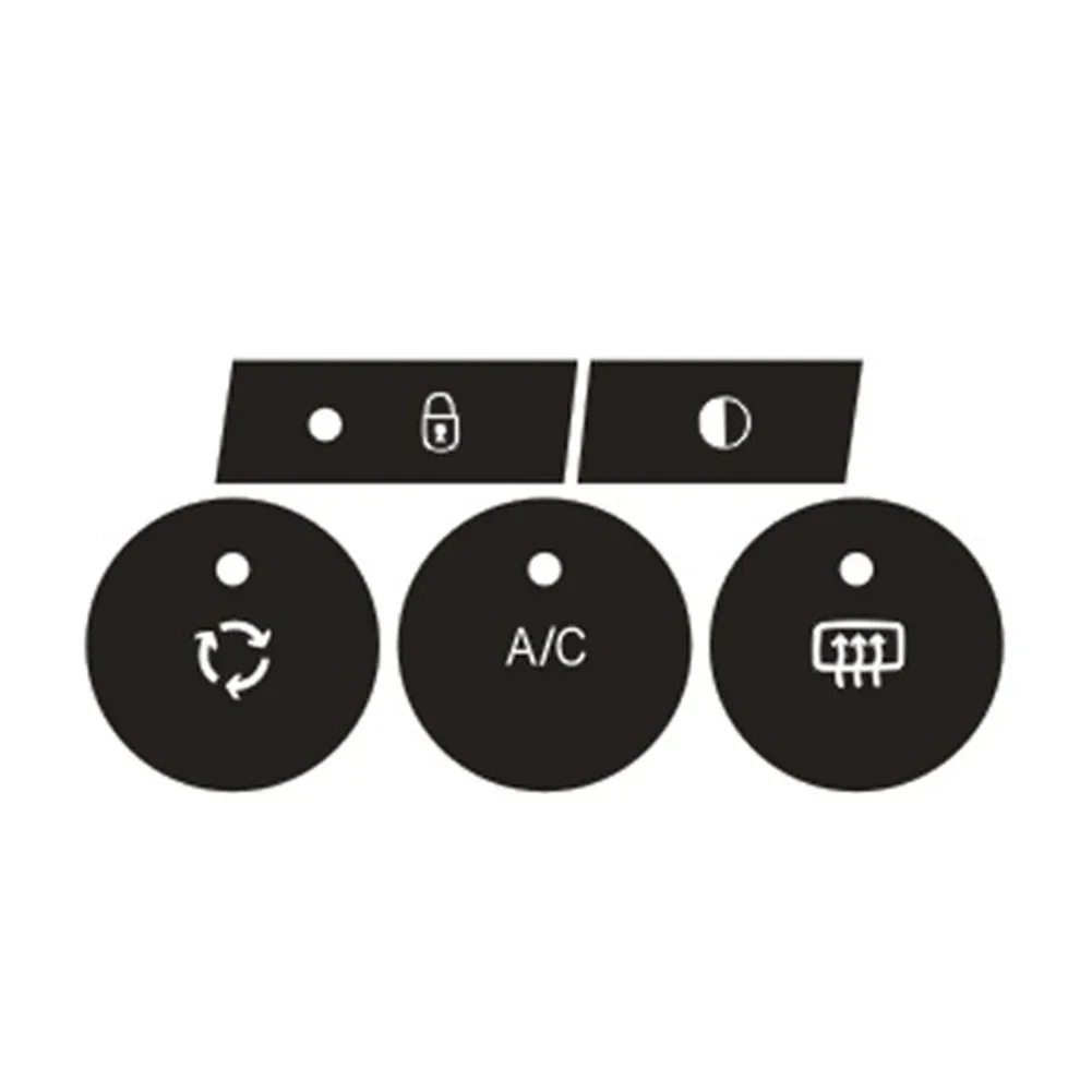 

AC Control Button Worn Repair Kit Decals Stickers for C4 2014 2018 Black Overlay White Lettering Exquisite Craftsmanship