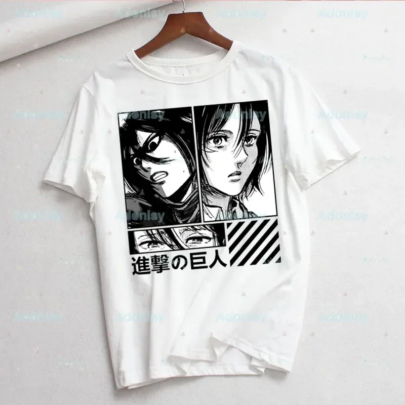 Final Season Attack on Titan T Shirt Women 90s Graphic Harajuku Shingeki No Kyojin Japan Anime Tops Tees Cute Short Sleeve Shirt