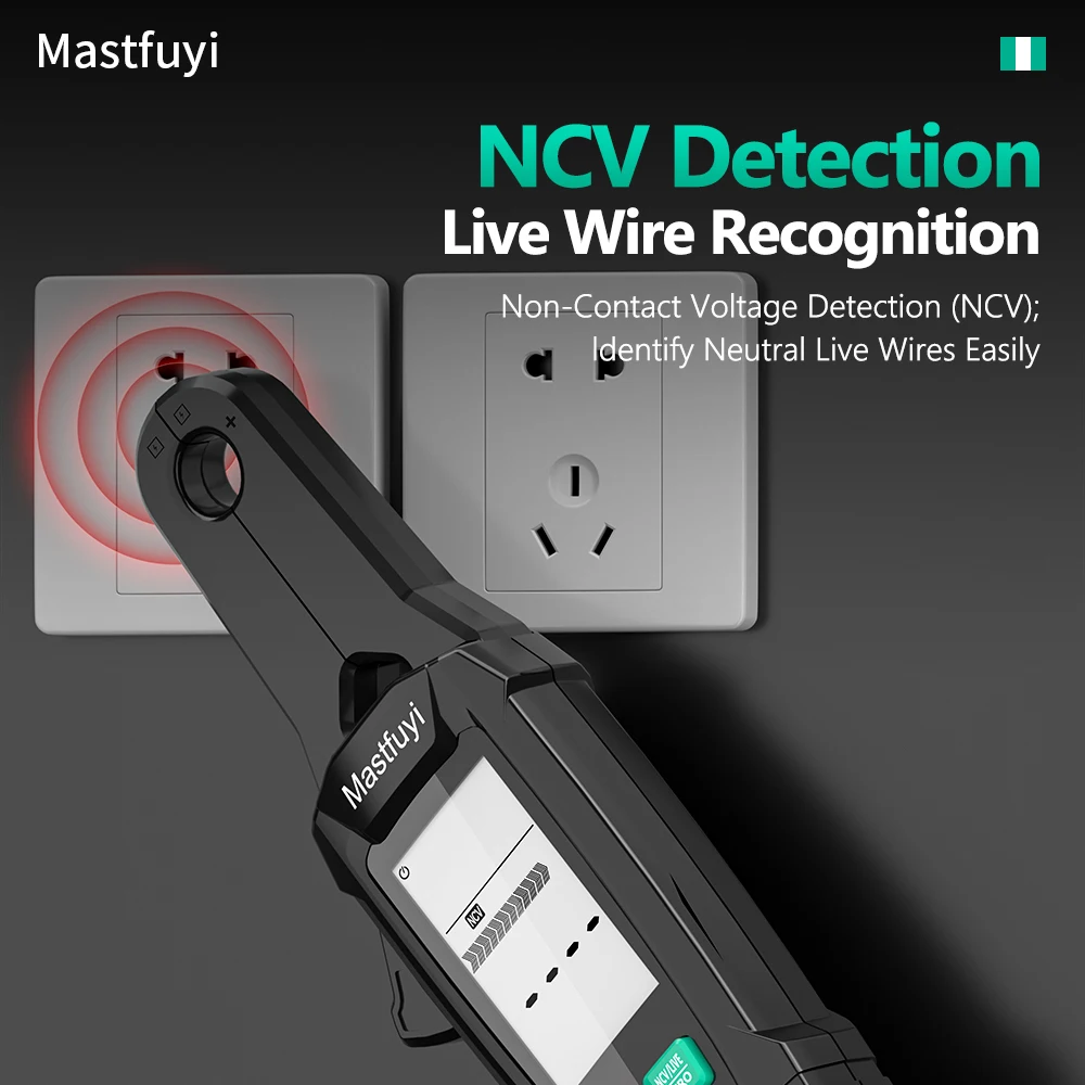 MASTFUYI Professional High-Precision Low Current Milliamp Clamp Meter, Dual Display, Overload Protection Safety Multimeter