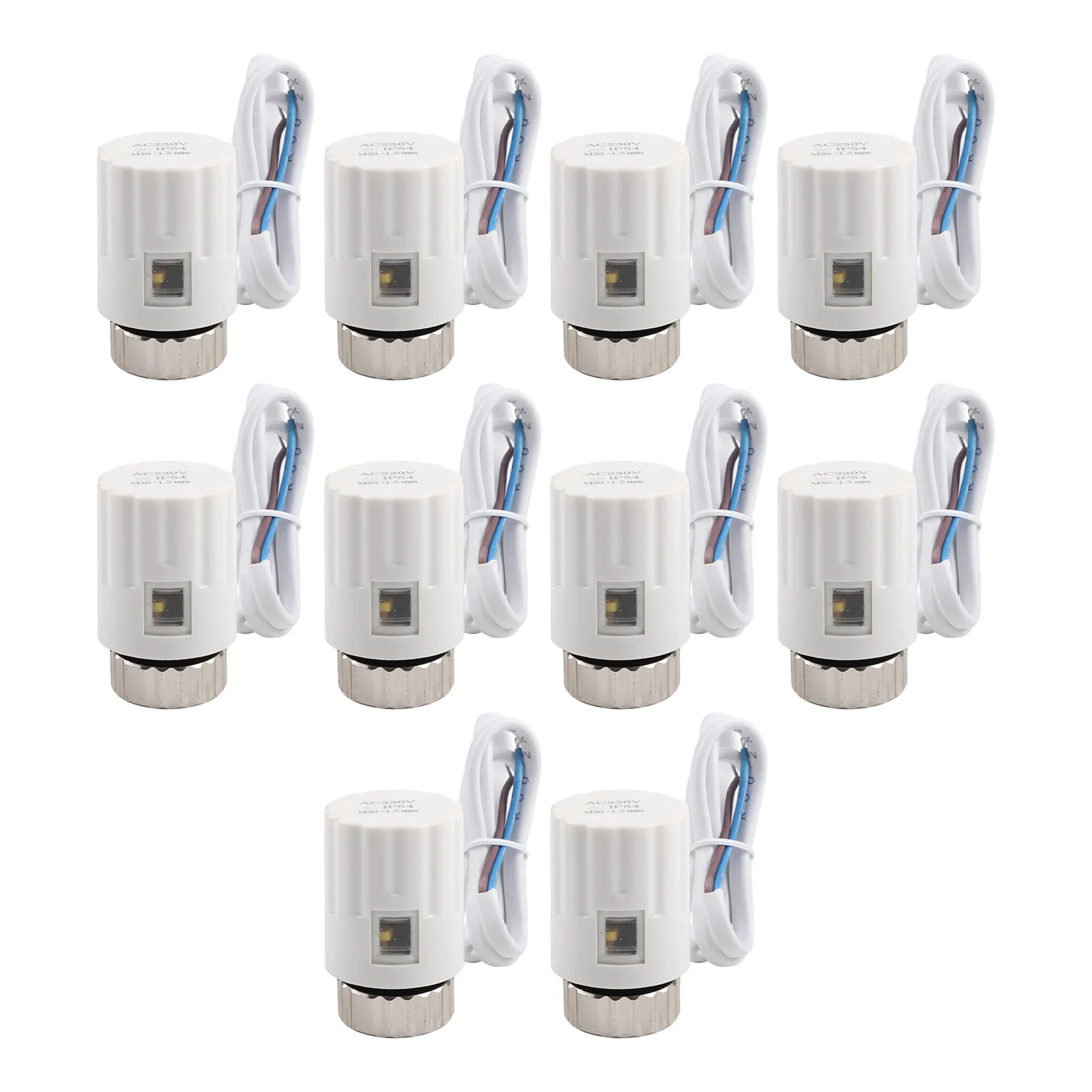 10pcs-normally-open-electric-heating-actuator-floor-heating-water-distributor-household-improvement-central-heating-replacement
