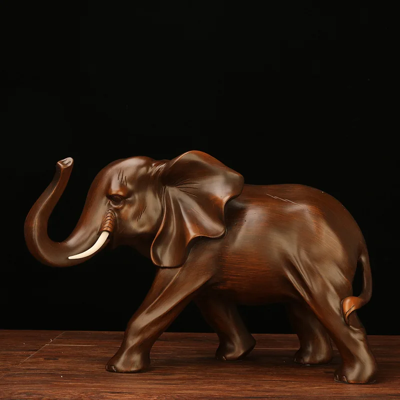 

Resin elephant decorations, living room decorations, resin handicrafts, Feng Shui accessories, housewarming gifts