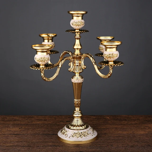 

European Style Candle Holders Wedding Retro Household Western Food Romantic Candlelight Dinner Candle Home Decoration Accessorie