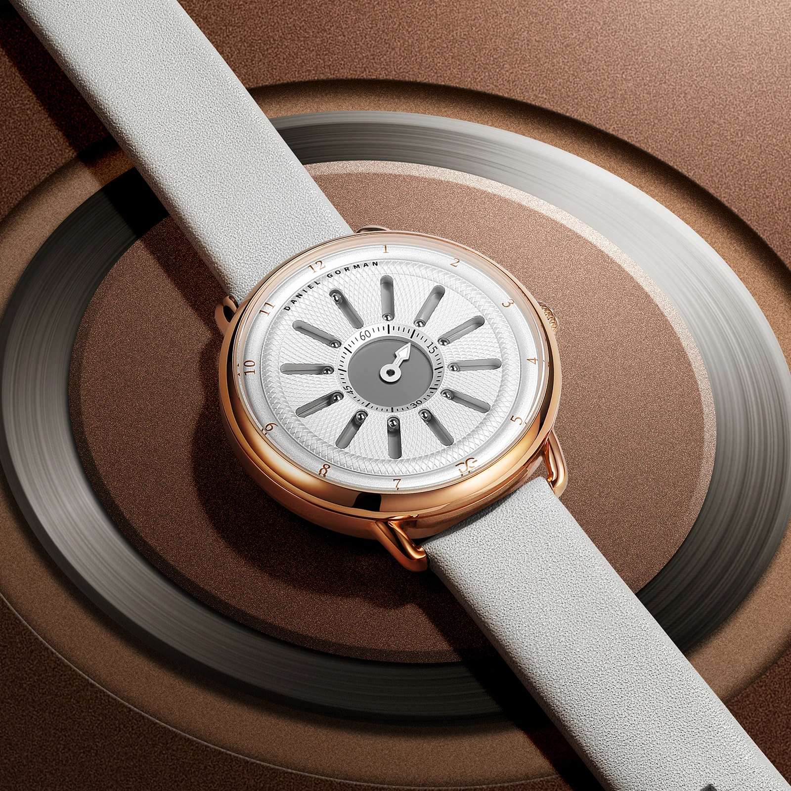 

Daniel Gorman Designed the Gravity Series Cowhide Strap Japan Quartz Movement Watch Hours Minutes Nice Packaging Super Watch