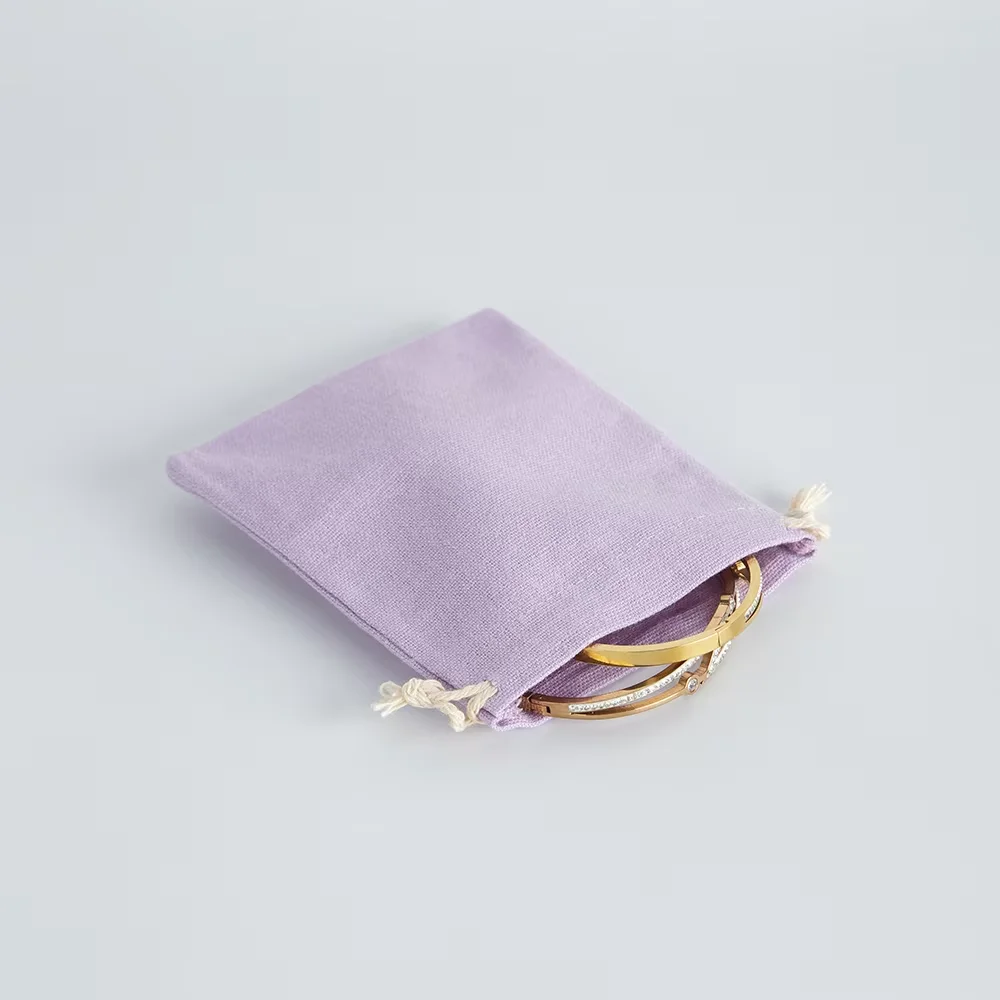 10Pcs Purple Drawstring Storage Pouches Multipurpose Jewelry Packing Bags for Necklaces Bracelets &Rings for Wedding-Favor Use