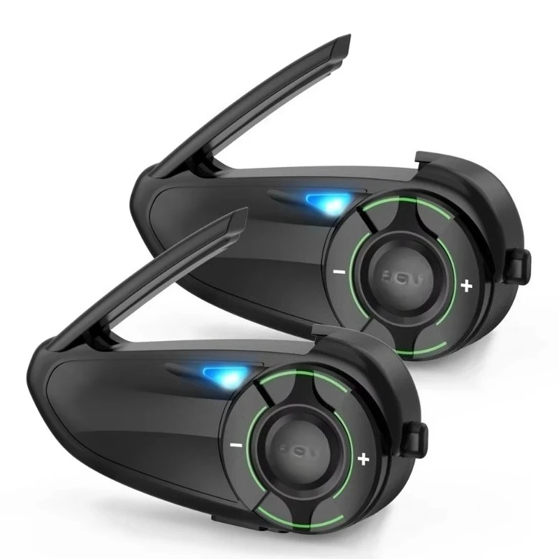 Rider motorcycle bluetooth headset with FM music sharing waterproof full duplex motorcycle helmet walkie-talkie