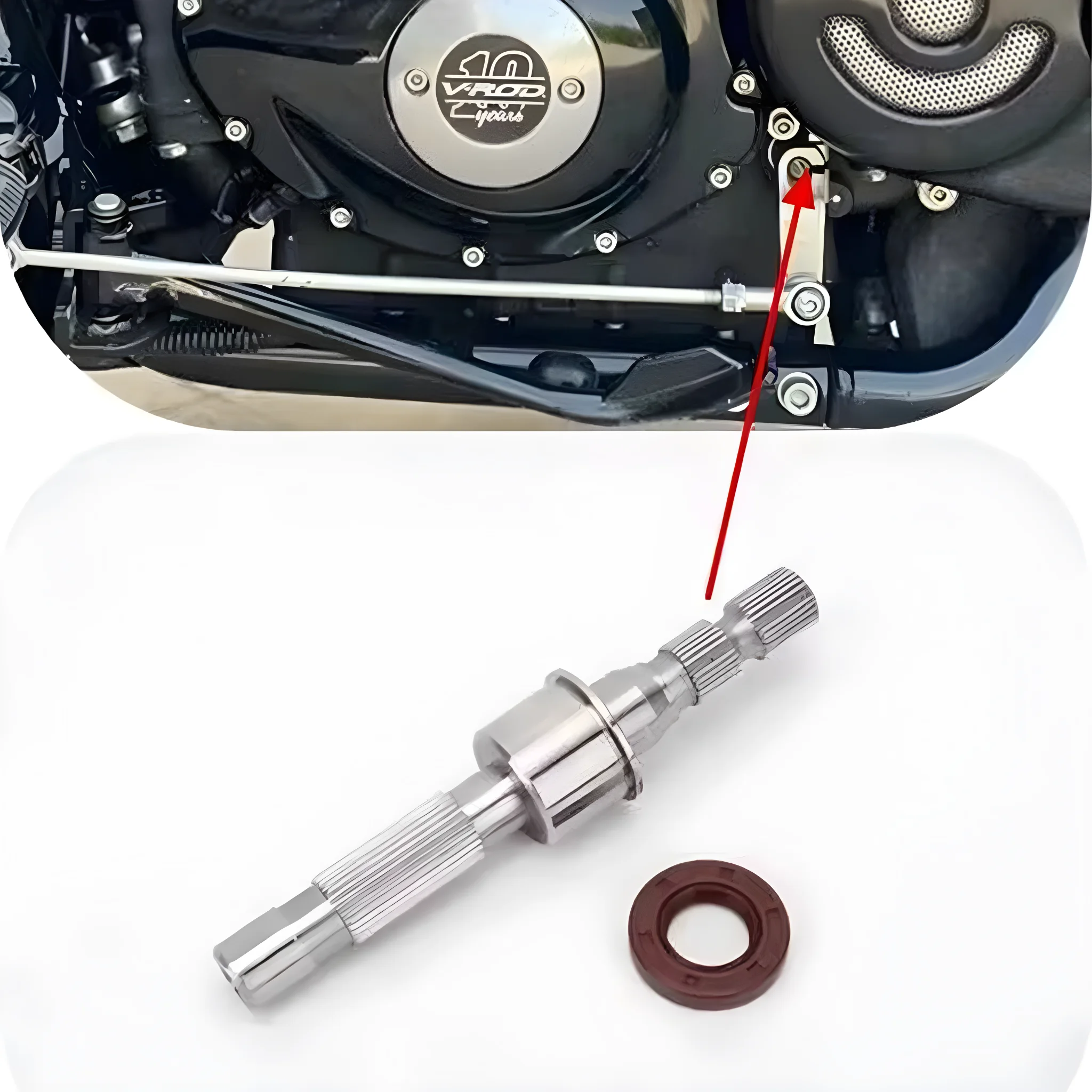 

Motorcycle Transmission Shift Shaft Engine Gear Shaft Lever For HARLEY VRSCF V-ROD MUSCLE VRSCDX NIGHT ROD SPECIAL 76 CI VRSCSE2
