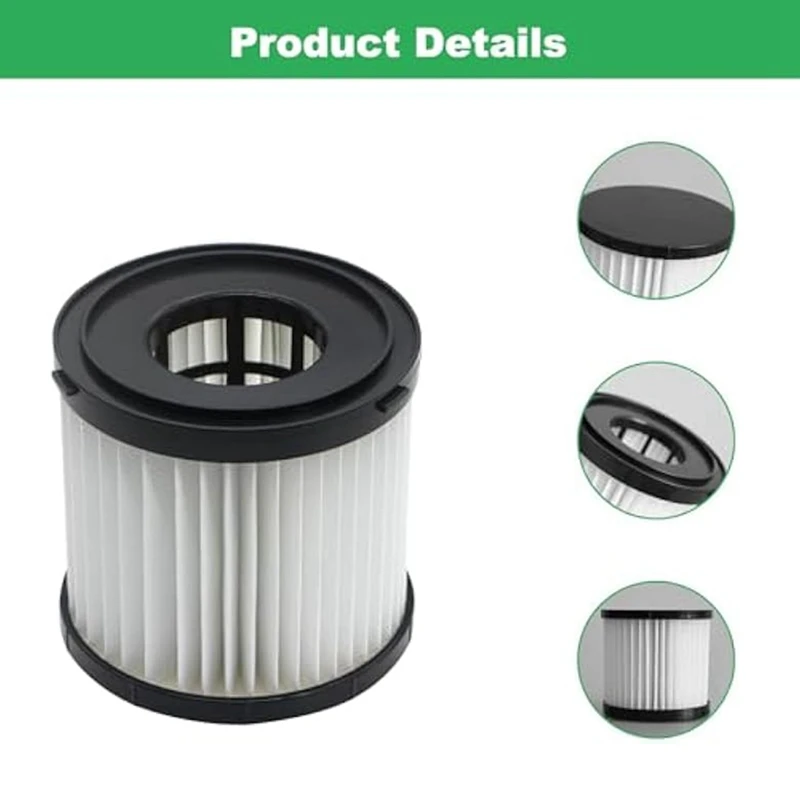 4Pcs A32VC05 Vacuum Filter For Ryobi 18V ONE+ Wet/Dry Vacuum Cleaners P3240,PCL733,PCL734,Part A32VC05,A32RF08