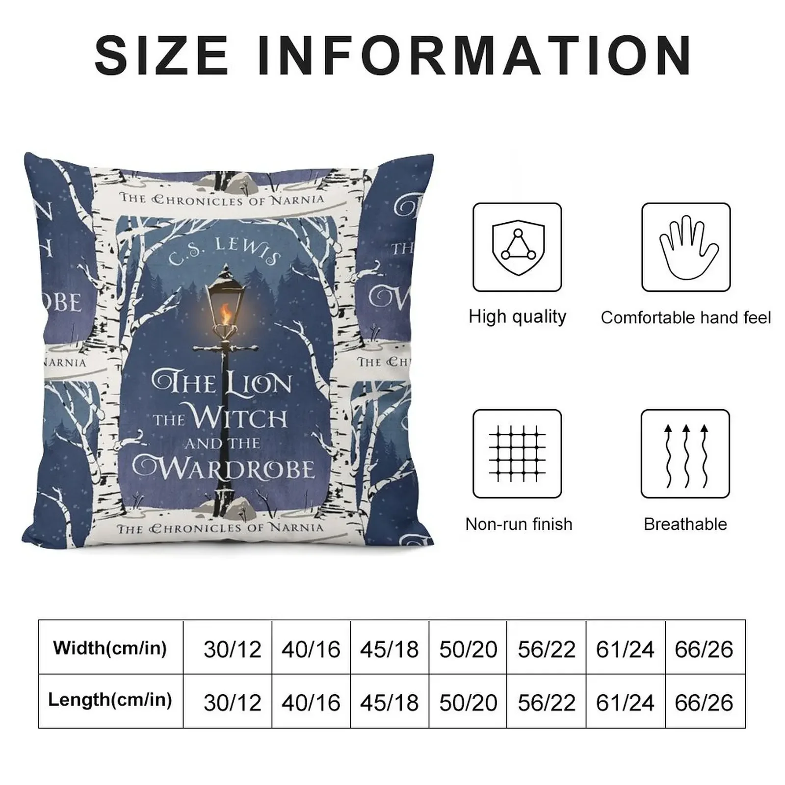 The Lion the Witch and the Wardrobe Lampost Throw Pillow Marble Cushion Cover Sofa Cushions Christmas Pillowcase pillow