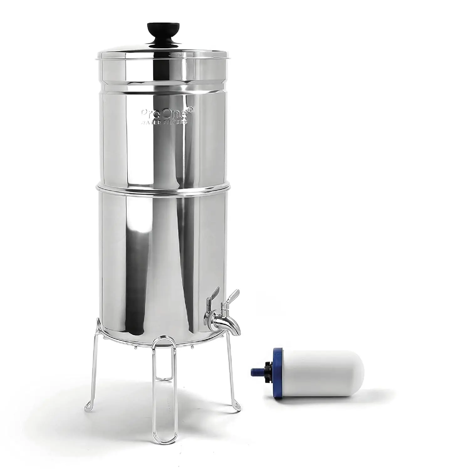

Traveler+ Stainless-Steel Gravity System, 2.25-Gallon Water Capacity, Countertop Water Dispenser