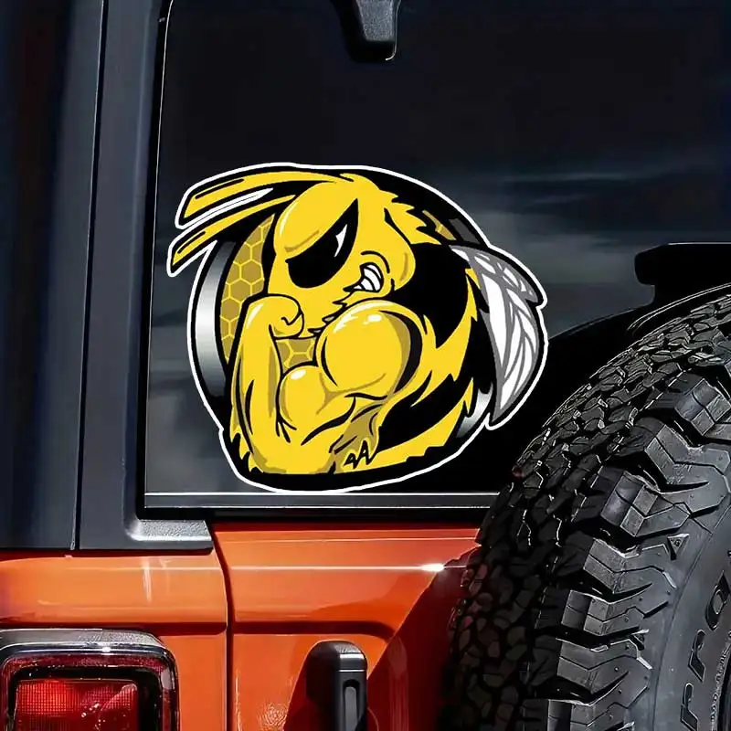 Powerful Hornet Car Sticker Vinyl Decal Waterproof Rear Window Motorcycle Camper Bumper Truck Laptop Decoration Y918