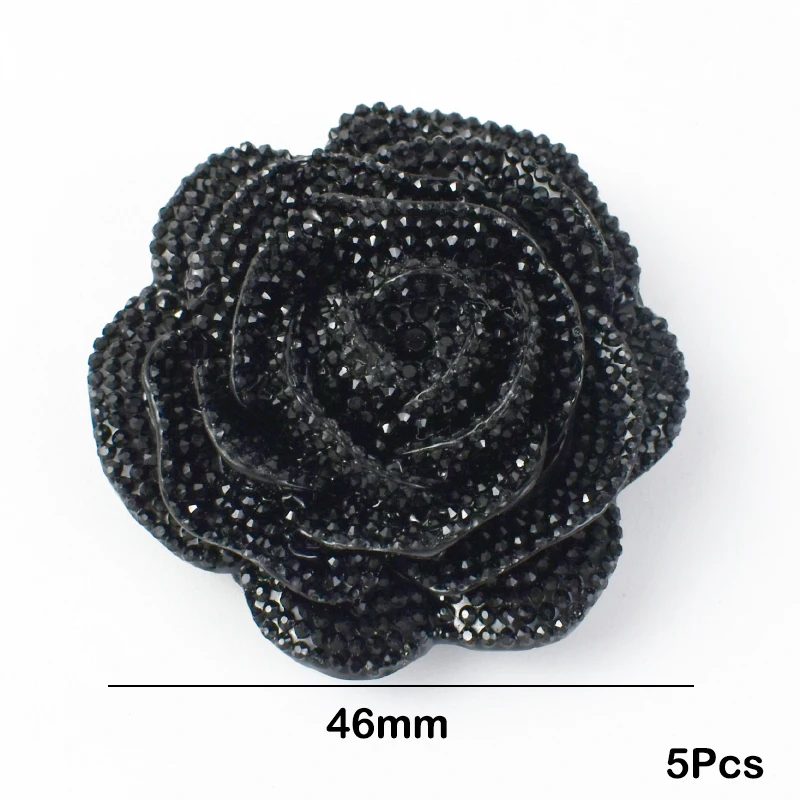5/10 Stücke Meetee 46mm Kunststoff Harz Strass Knopf Rose Blume Mantel Hemd Dekorative Schnalle DIY Kleidungsstück Nähen Zubehör
