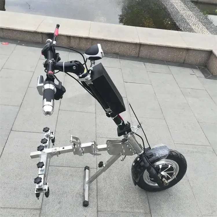 

Electric traction wheelchair head Double disc brake connector Stainless steel connection front