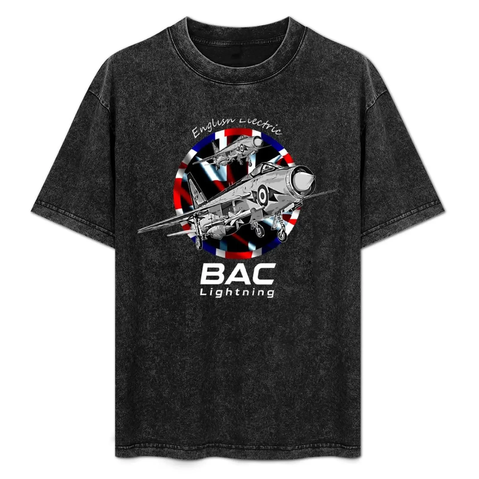 

English Electric Lightning English vintage aircraft T-Shirt Plus Size Lightweight Top