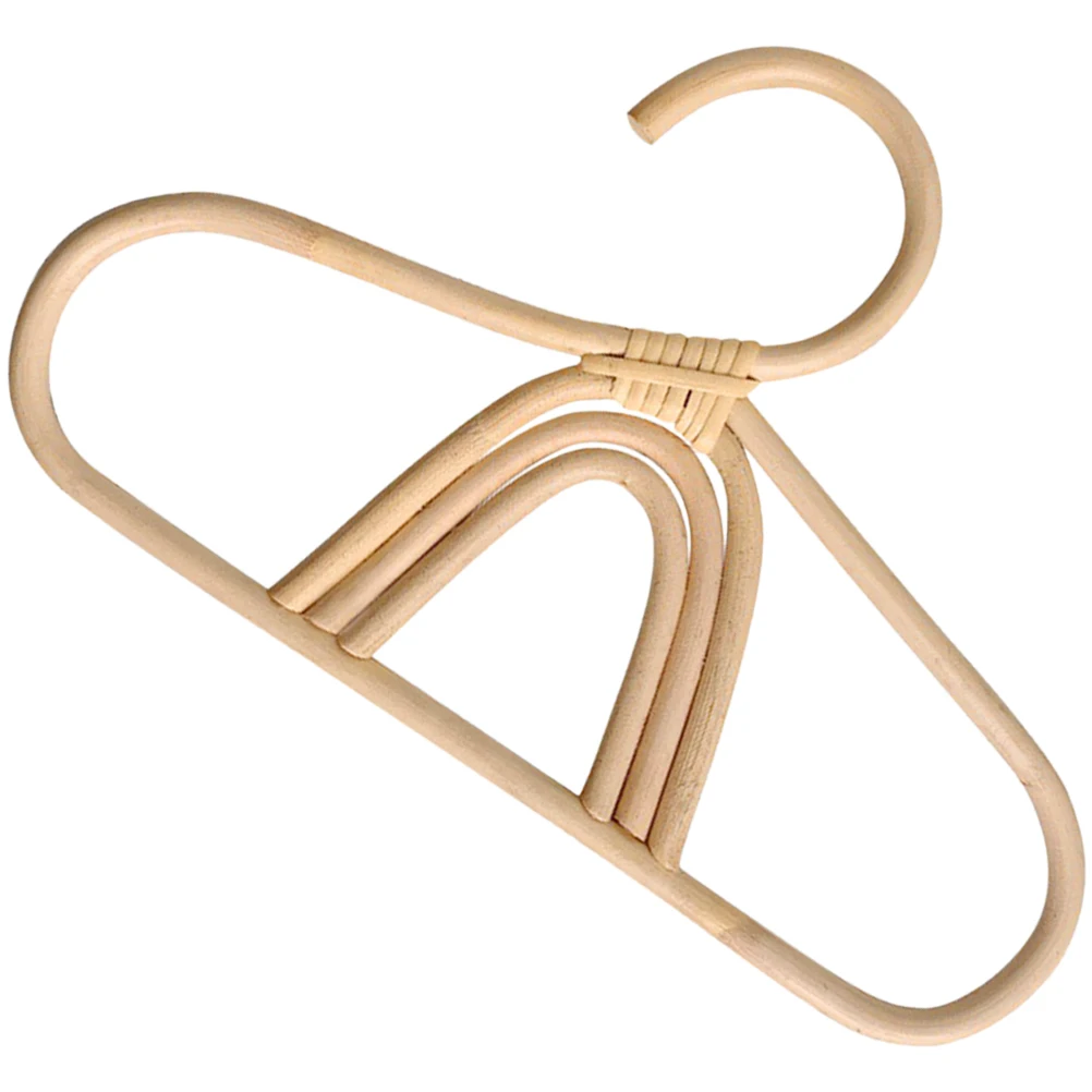 

Rainbow Rattan Clothes Hangers Newborn Baby Clothing Rack Travel Size Decorative Kids Room Organizer Small Dress Hanger