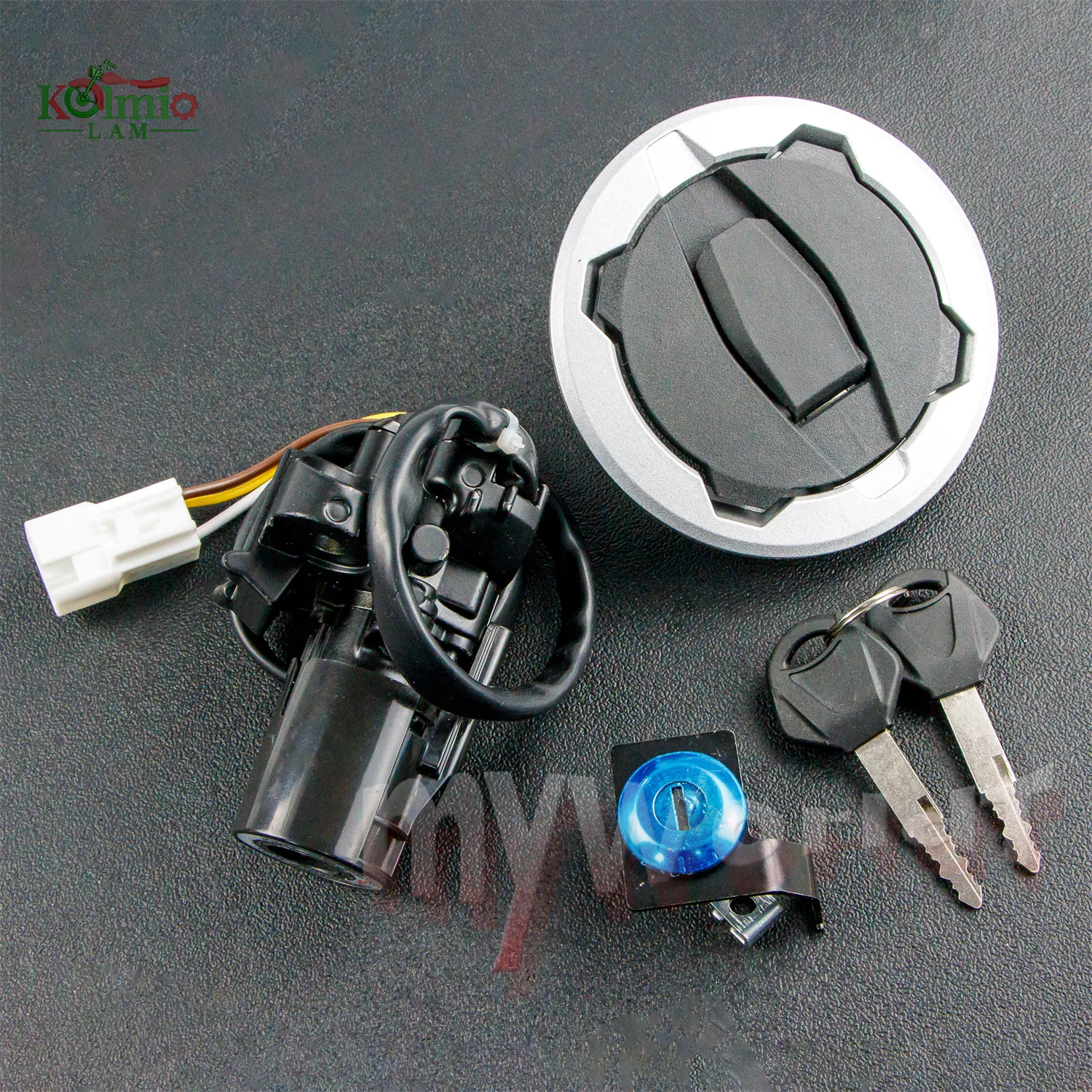 Passend für Kawasaki NINJA ZX4R ZX4RR 2023 - 2026 Motorradzubehör Zündschalter Tankdeckelabdeckung Sitzschloss-Set ZX-4R ZX-4RR – Detail 1