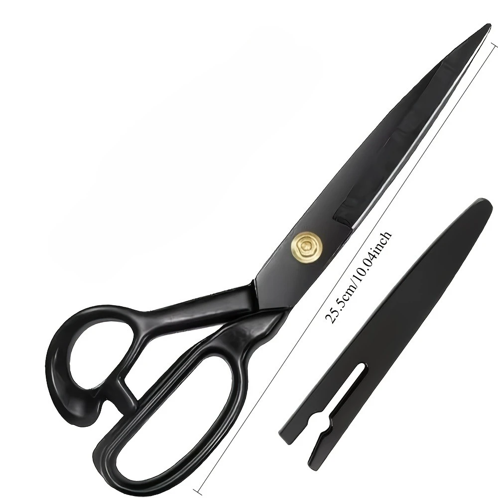 1 professionelle, leichte Schneiderschere, 10 Zoll, ultrascharf, hochpräzises Werkzeug zum Schneiden von Kleidung, DIY-Handarbeitsschere – Detail 9