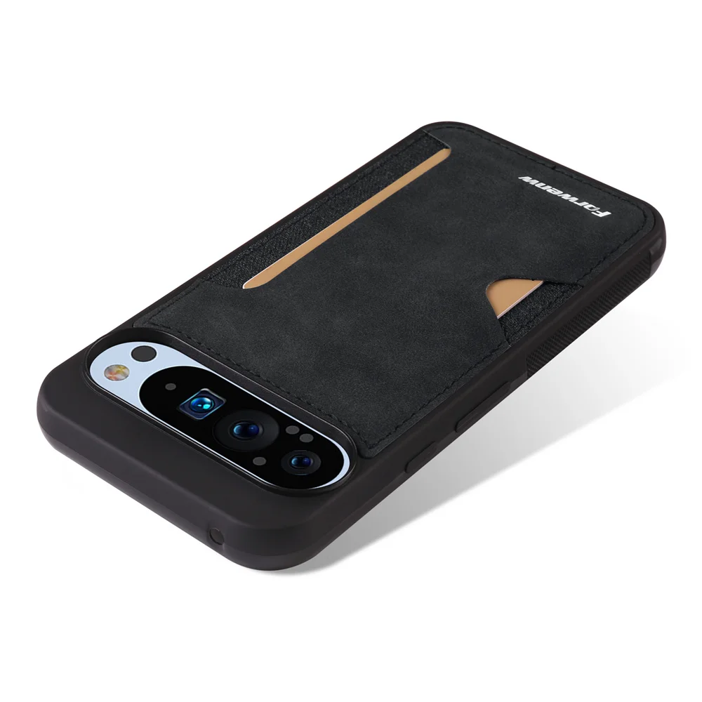 Handyhülle für Google Pixel 11 10 Pro XL Retro-Lederhülle mit Kartenhalter und Brieftaschenfunktion für Google Pixel 10 Pro 9A 9 Pro XL – Detail 3