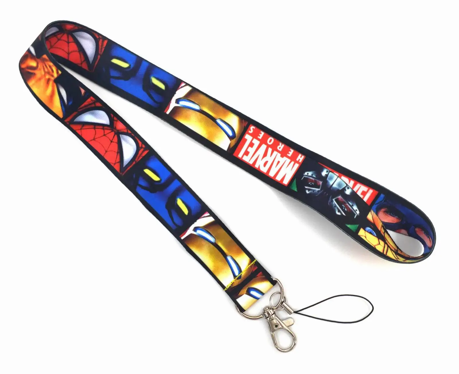 Disney Marvel Cartoon Kids Gift Cute Lanyards Id Badge Holder ID Card Pass Gym Mobile Badge Holder Lanyard Rope Chain Necklace