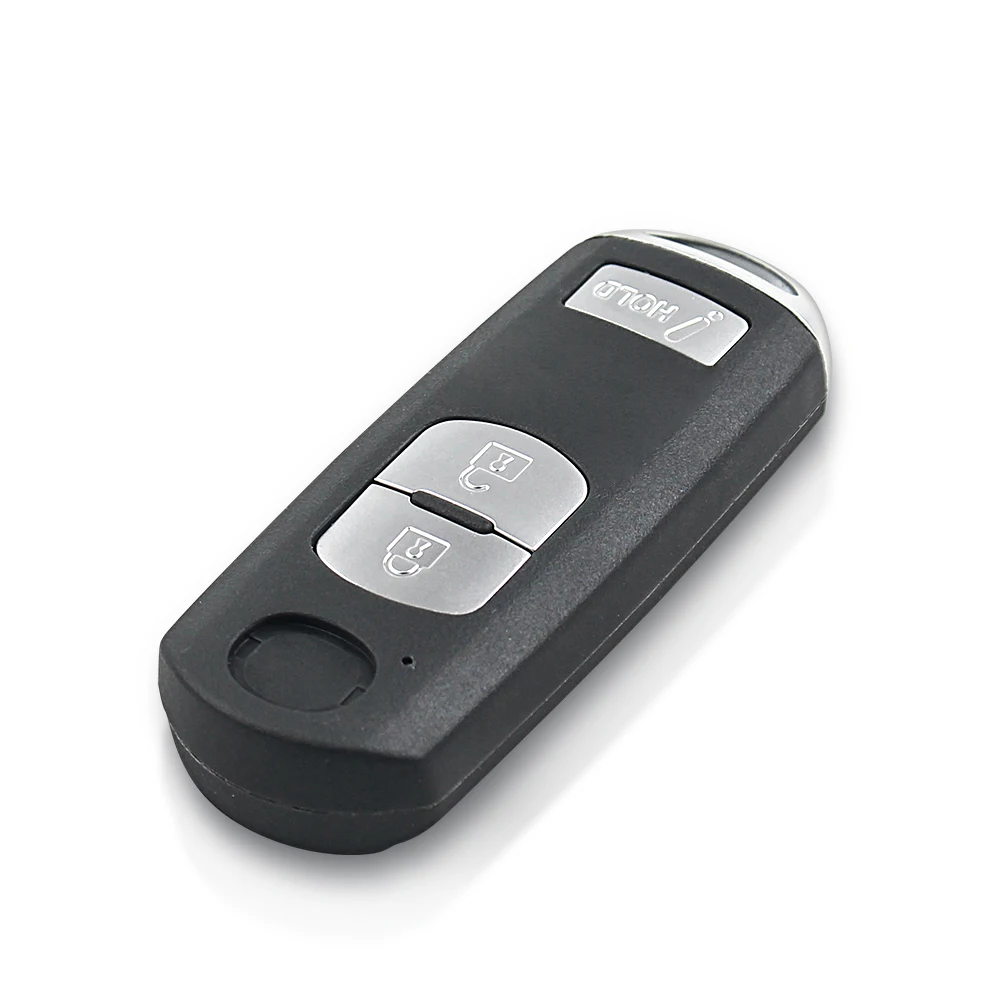 Dandkey Smart Remote Key Shell Case 2/3/4 Button Fit For Mazda X-5 Summit M3 M6 Axela Atenza With Emergency Key Blade