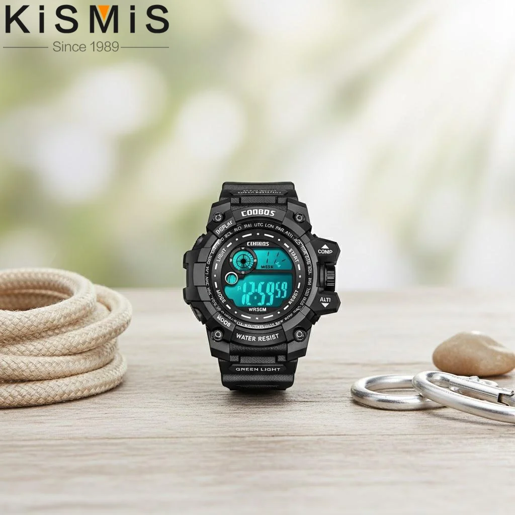 Unisex Digital LED Sports Watch with Silicone Strap 30M Waterproof for Men Women Electronic Wristwatch Daily Wear