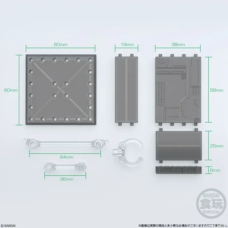 Bandai-Base spéciale de la série Candy Toy Shodo, support transparent, modèle de figurine d'action, jouets d'ornement authentiques