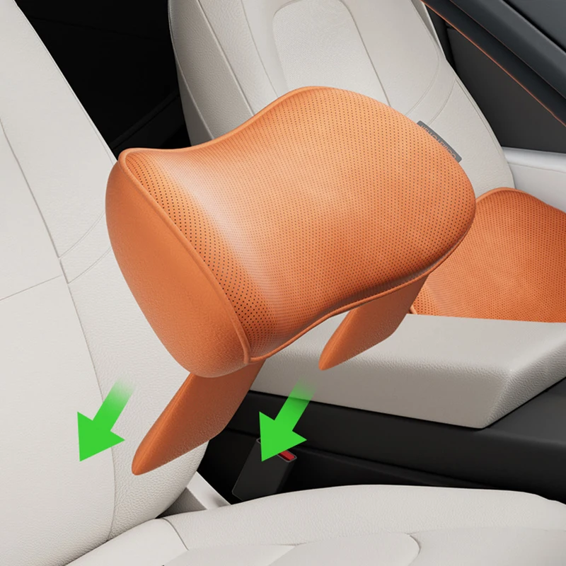 Weiches Lendenkissen für den unteren Rücken, rutschfeste Autositz-Lendenstütze für Langstreckenfahrten, Autositz, Rollstuhl – Detail 2