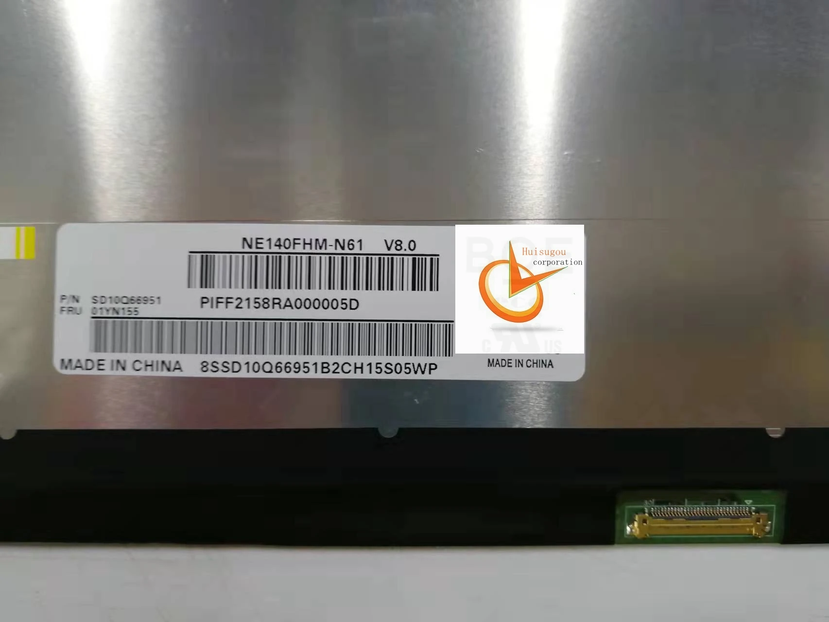 14.0 IPS Laptop LCD Screen NE140FHM-N61 For Lenovo ThinkPad X1 Carbon 7th 8th Gen T490 T495s T14 Gen1 400nit 1920x1080 30pin eDP
