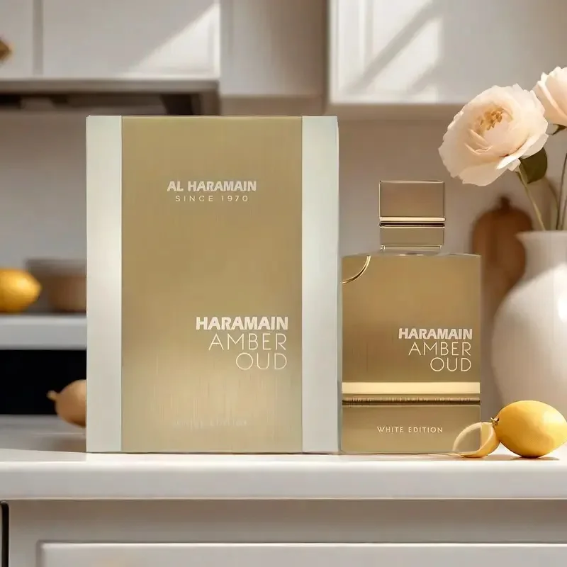 Al Haramain Amber Oud White Edition Eau de Parfum Spray voor Unisex 60ml Originele Arabische Parfums Noble Lasting Feromonen Parfum