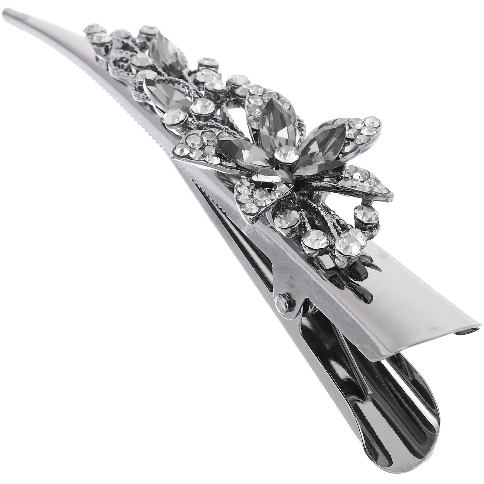 

Retro Horn Hair Clips Rhinestone Metal Barrette for Women Photography Accessories Cute Decorative Easy Wear Hairpins