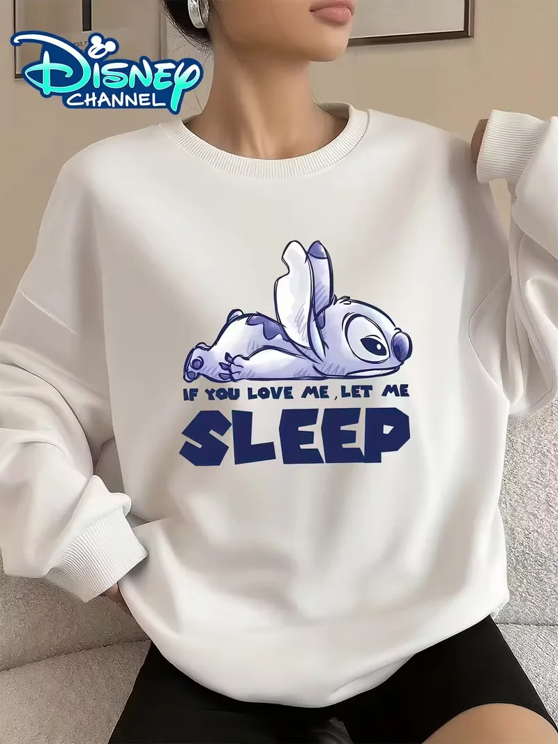 ديزني غرزة المزاج سلسلة البلوز المرأة الرجال سترات قطنية عالية الجودة البلوز الخريف الشتاء الصوف كبيرة الحجم س الرقبة معاطف عطلة