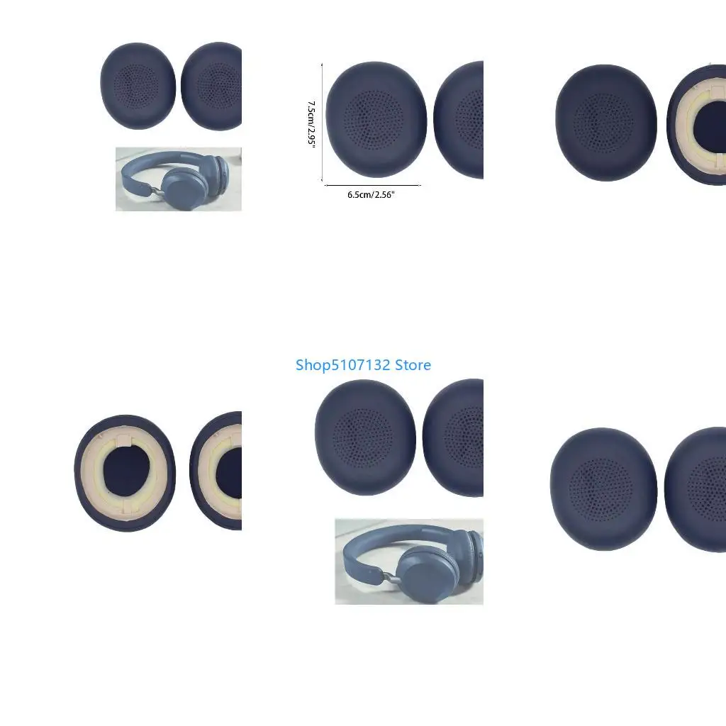 87HD 2 pièces oreillettes casque oreillettes coussinets couverture réparation pour 45h