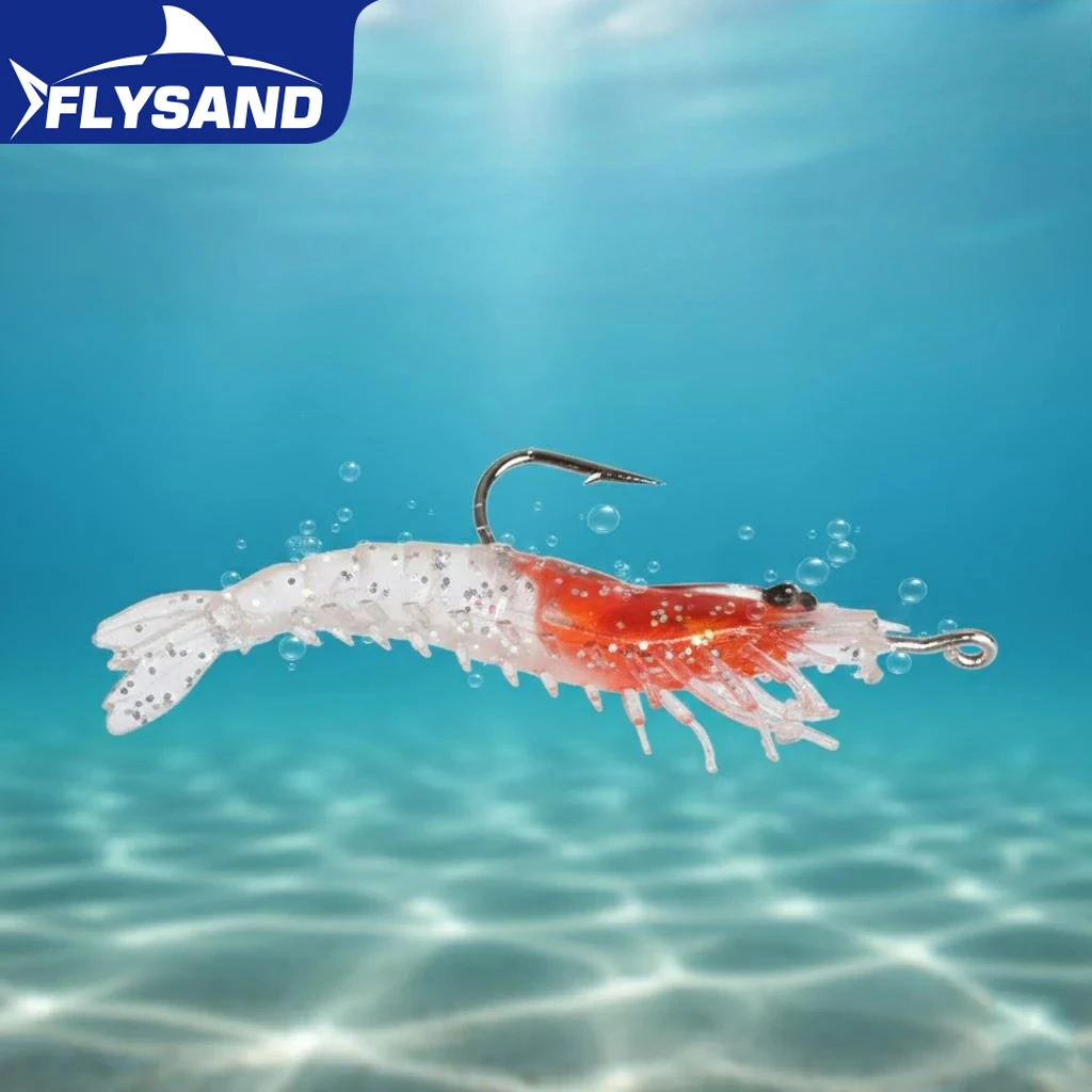 

Мягкие силиконовые рыболовные приманки 6 см 3 г, воблеры, искусственные наживки с крючками, снасти для ловли карпа, приманки-креветки для пресной и соленой воды