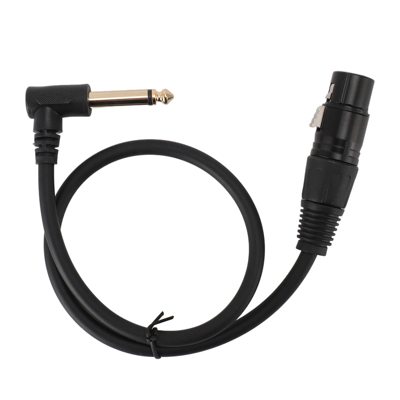 XLR vrouwelijke naar 6,35 mm kabel, gebalanceerde plug-and-play XLR vrouwelijke naar 1/4 inch mannelijke mono kabel, 6,35 mm 90 graden jack voor microfoons