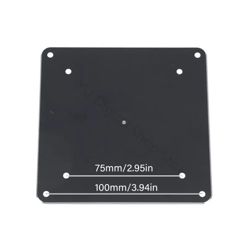 96BA Tragbare Monitor-VESA-Montageplatte mit 17-mm-Kugelhalterung, Aluminiumgehäuse, 75 x 75 und 100 x 100 mm für den Einsatz – Detail 6