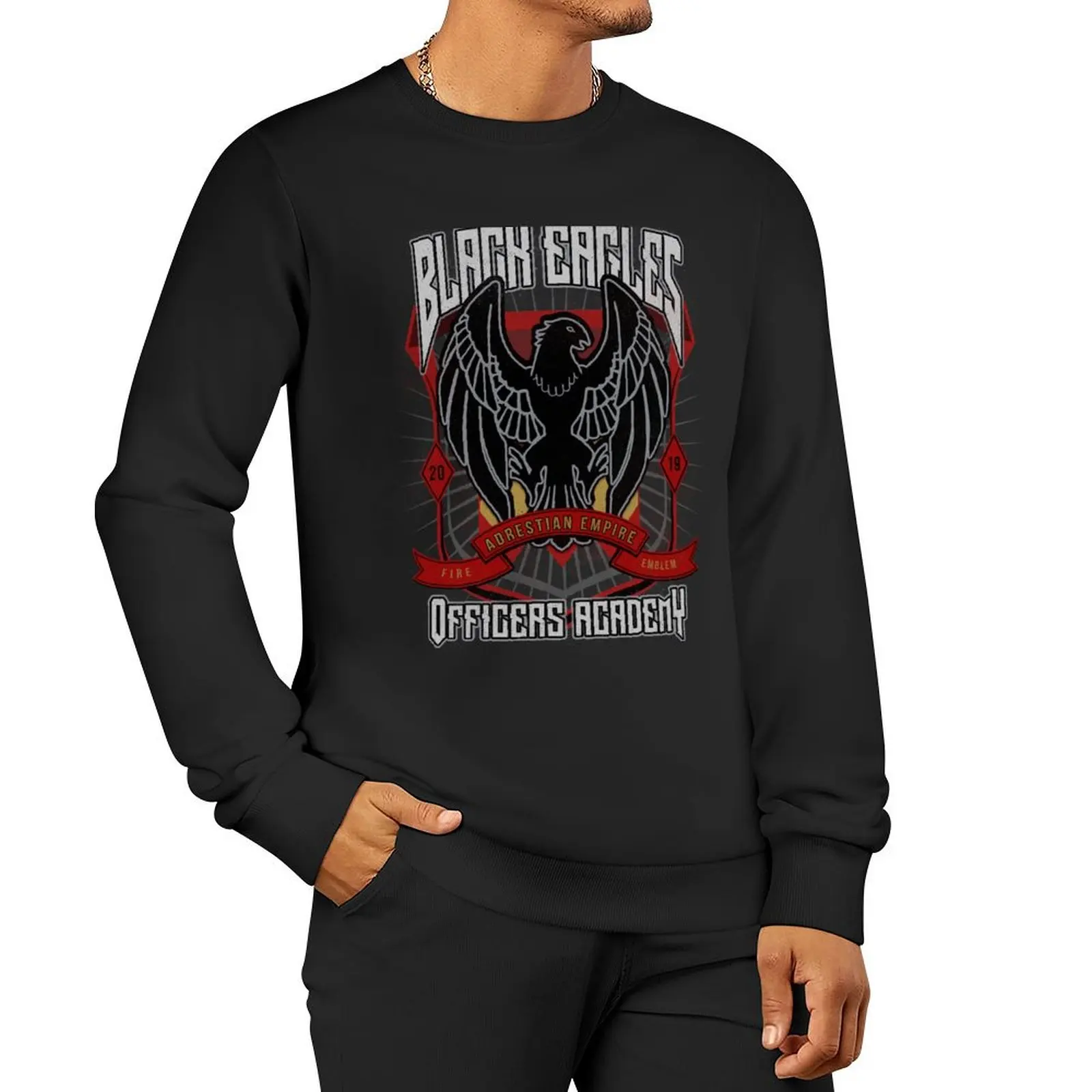 

Black Eagles Crest Sweatshirt men clothes graphic sweatshirts