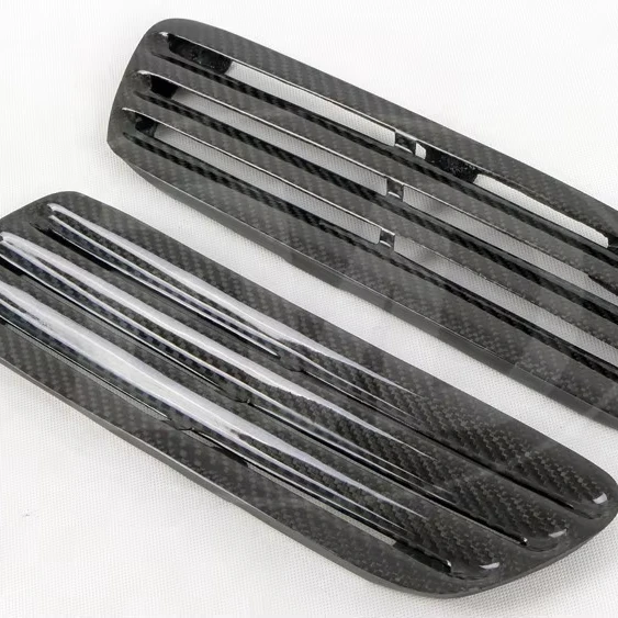 

OEM STYLE CARBON FIBER SIDE HOOD VENT for 2008-2015 MITSUBISHI LANCER EVOLUTION EVO X