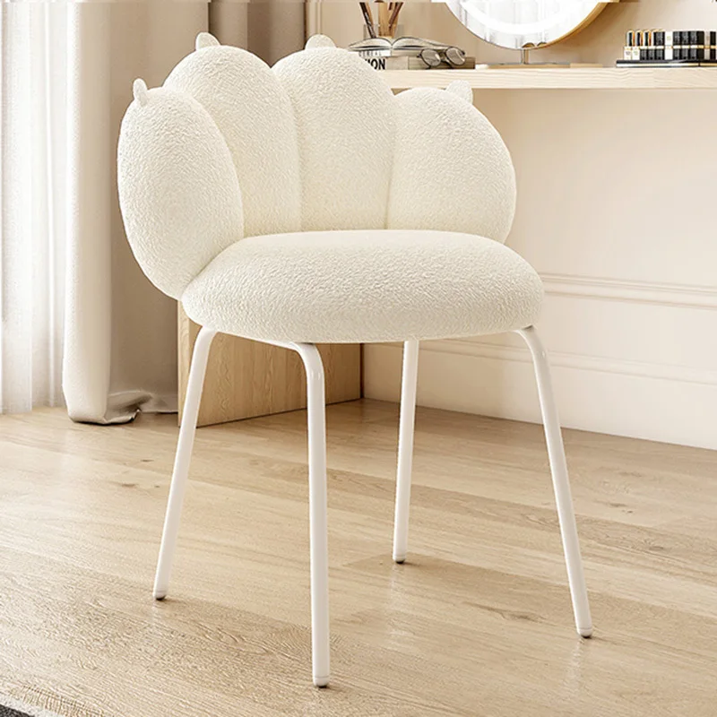 Detailing Natural Makeup Stool Metal Portable Pouf Design Vanity Chair Bedroom Mobile Taburete Infantil Furniture China